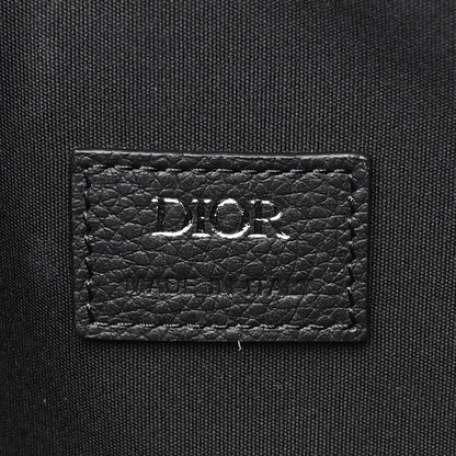 Christian Dior Oblique Jacquard Grained Calfskin Lingot Pouch Beige Black 6 of 10