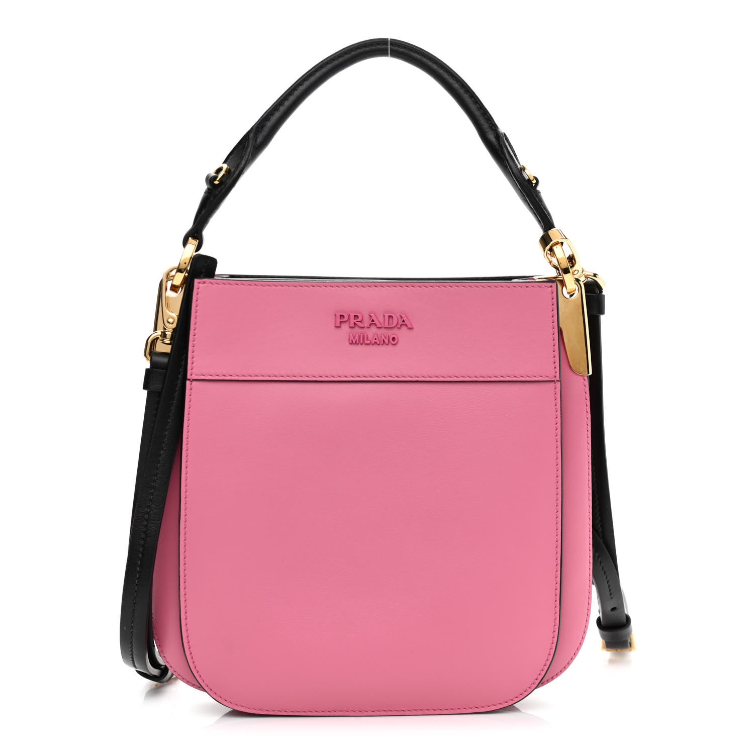 Prada City Calfskin Small Margit Bag Begonia Black 1 of 12