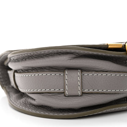 Chloe Calfskin Mini Marcie Round Crossbody Bag Cashmere Grey 9 of 11