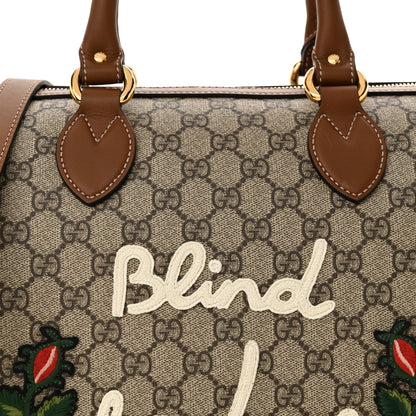 Gucci GG Supreme Monogram Blind for Love Embroidered Medium Boston Beige Tuscany 9 of 11