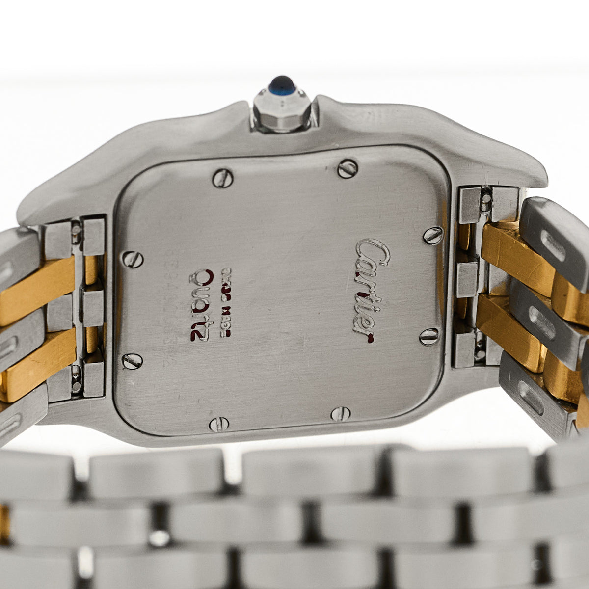 Stainless Steel 18K Yellow Gold 27mm Panthere Quartz Watch