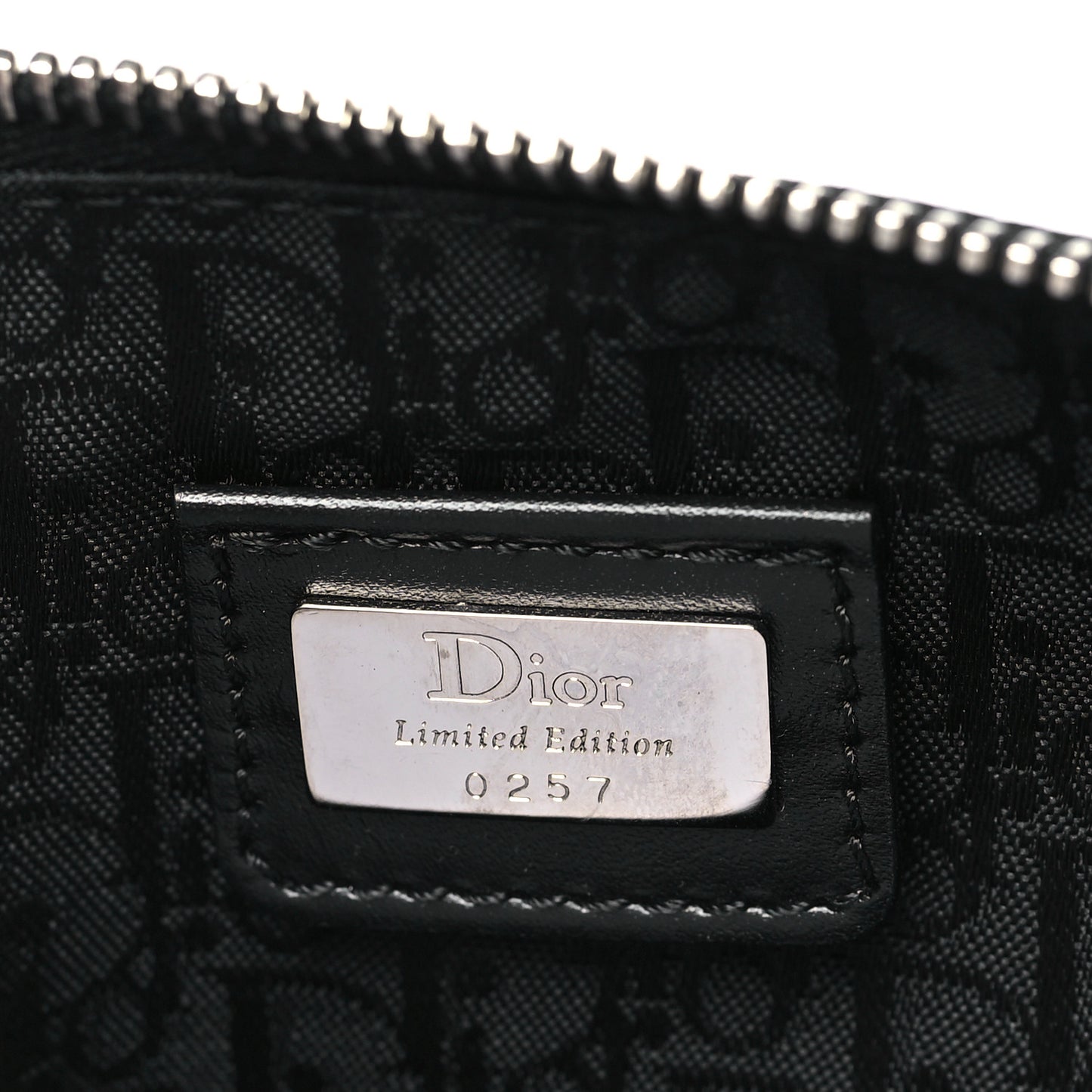 Canvas Stitched Flower Sequins Mini Saddle Pochette Black Red
