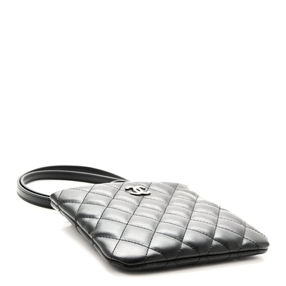 Chanel Lambskin Quilted Uniform Crossbody Bag Black 4 of 10