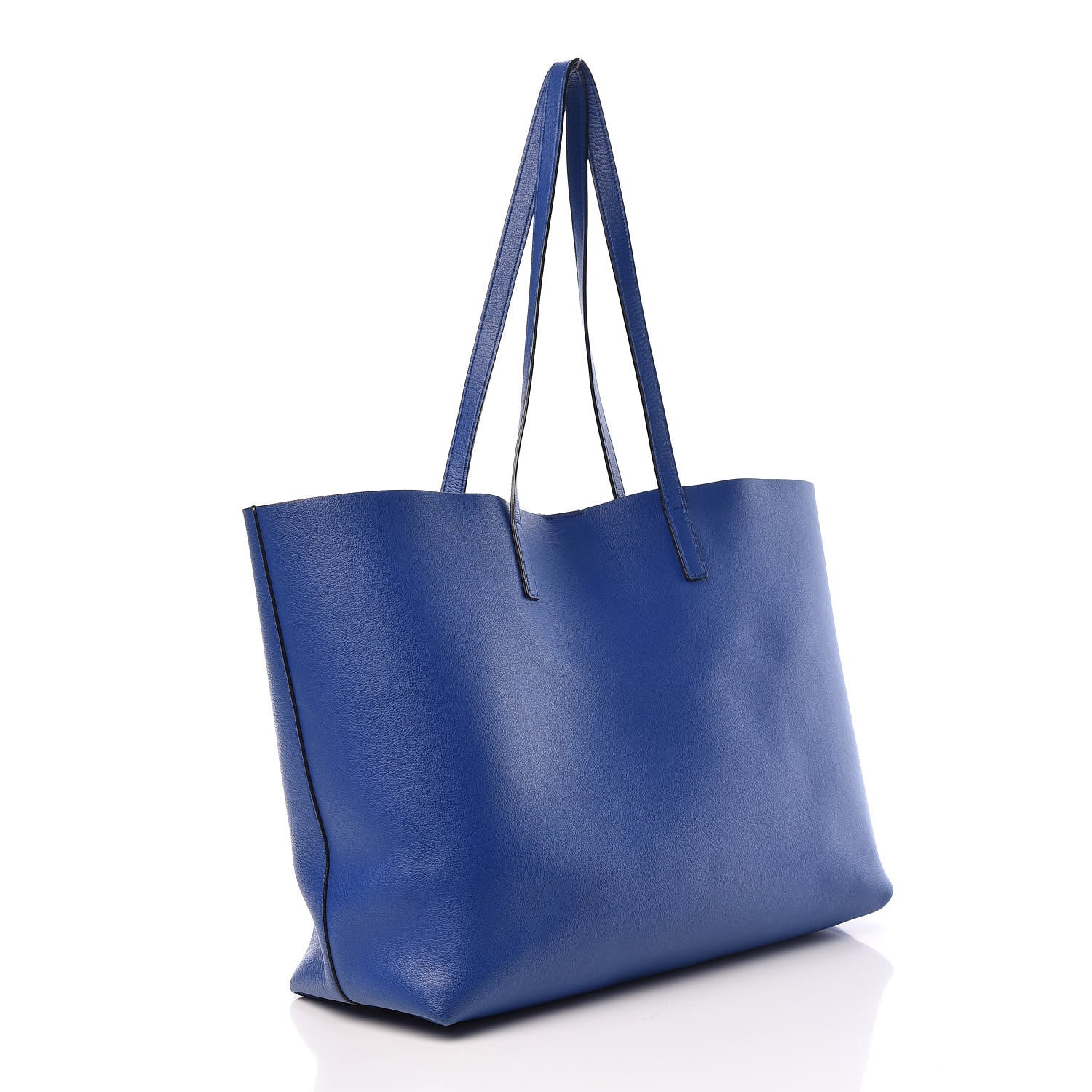 Saint Laurent Calfskin Large Shopping Tote Ultramarine 4 of 12