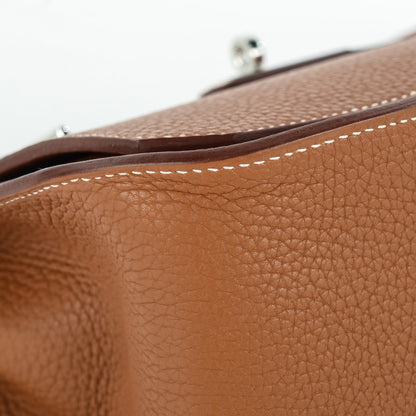 Hermes Taurillon Clemence Jypsiere 28 Gold 7 of 21