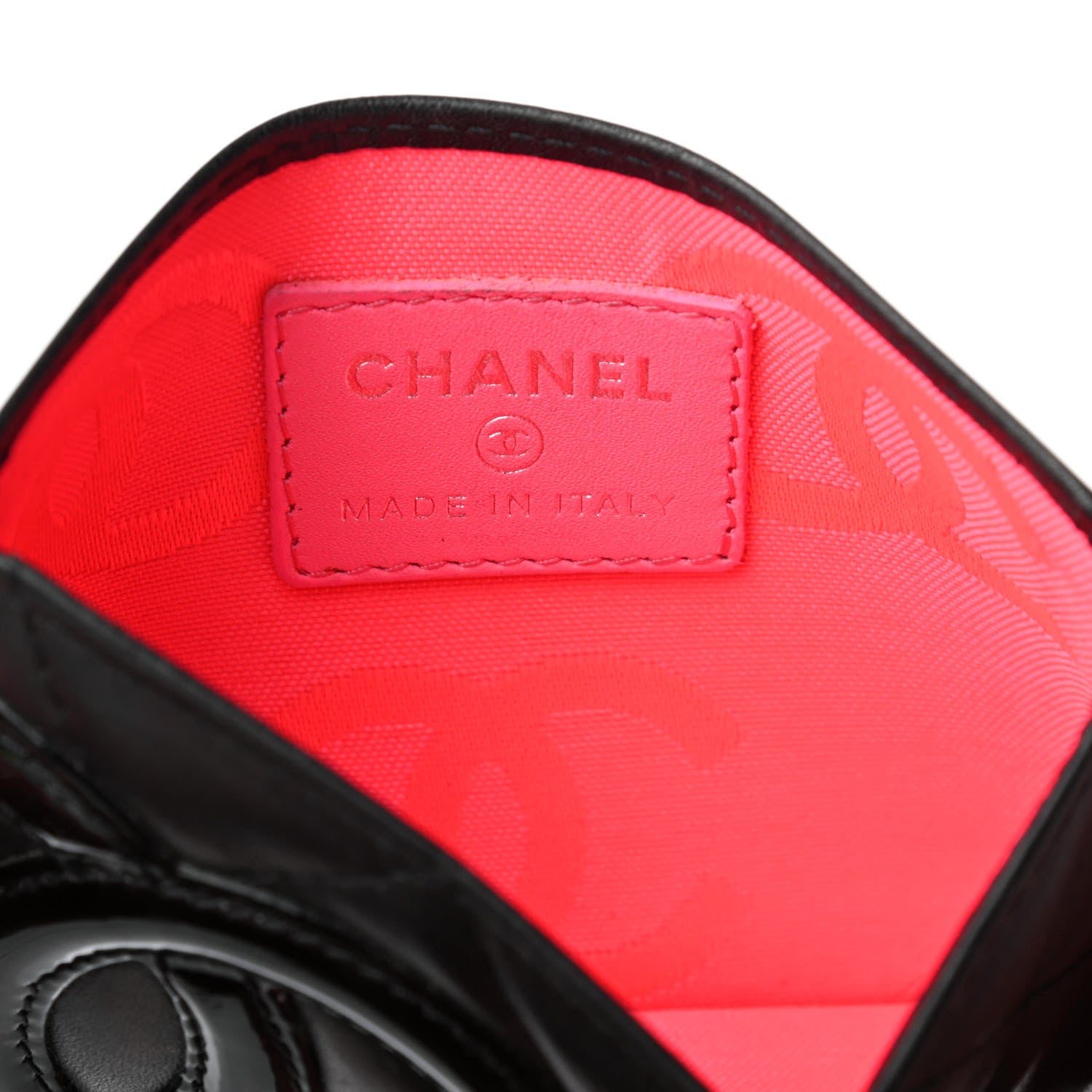 Chanel Calfskin Quilted Cambon Card Holder Black 6 of 7