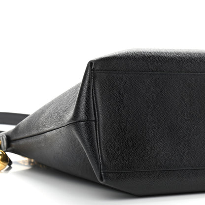 Chanel Caviar CC Shopper Tote Black 8 of 9