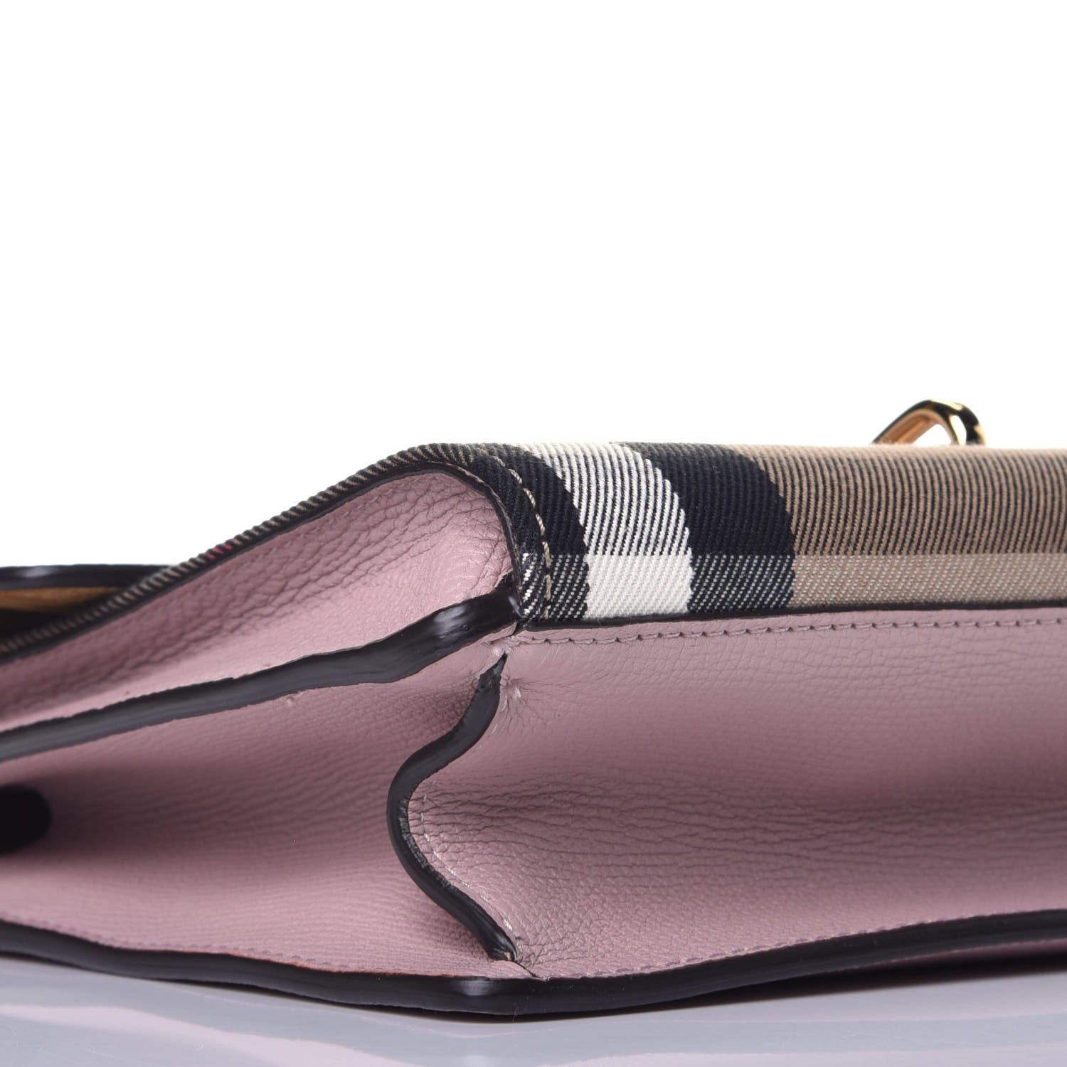 Burberry Derby Calfskin House Check Small Macken Crossbody Bag Pale Orchid 7 of 8