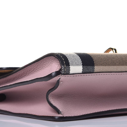 Burberry Derby Calfskin House Check Small Macken Crossbody Bag Pale Orchid 7 of 8