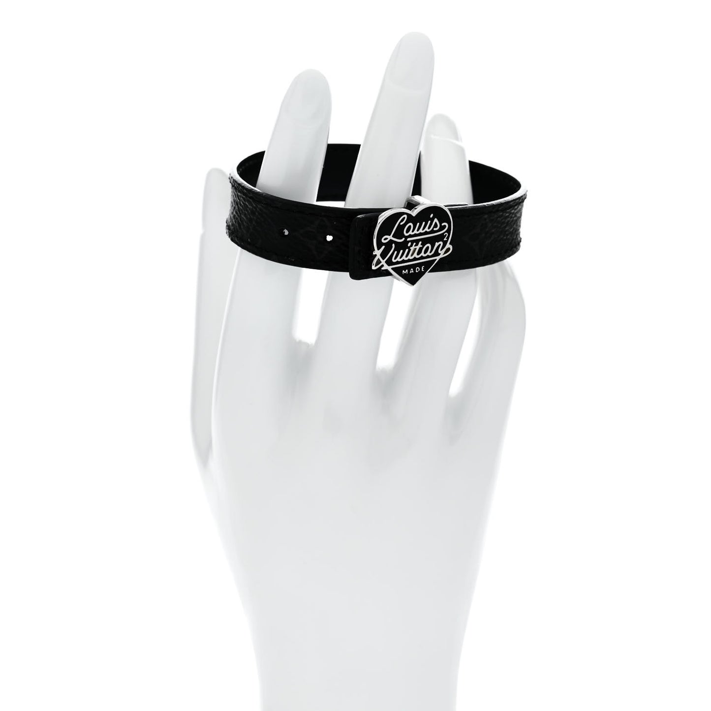 X NIGO Monogram Eclipse LV Heart Reversible Bracelet