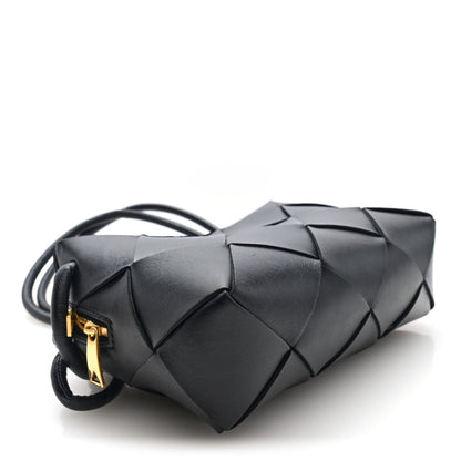 Bottega Veneta Lambskin Maxi Intrecciato Small Cassette Camera Bag Black 4 of 9