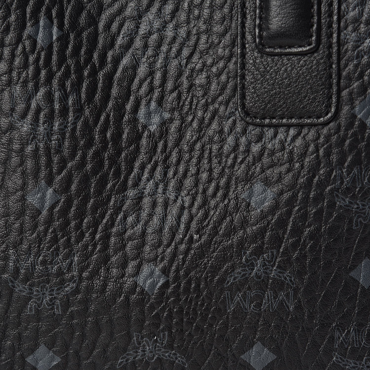 MCM Visetos Medium Liz Reversible Shopper Tote Black 14 of 16