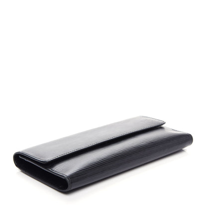 Louis Vuitton Epi Porte Tresor International Wallet Black 4 of 8