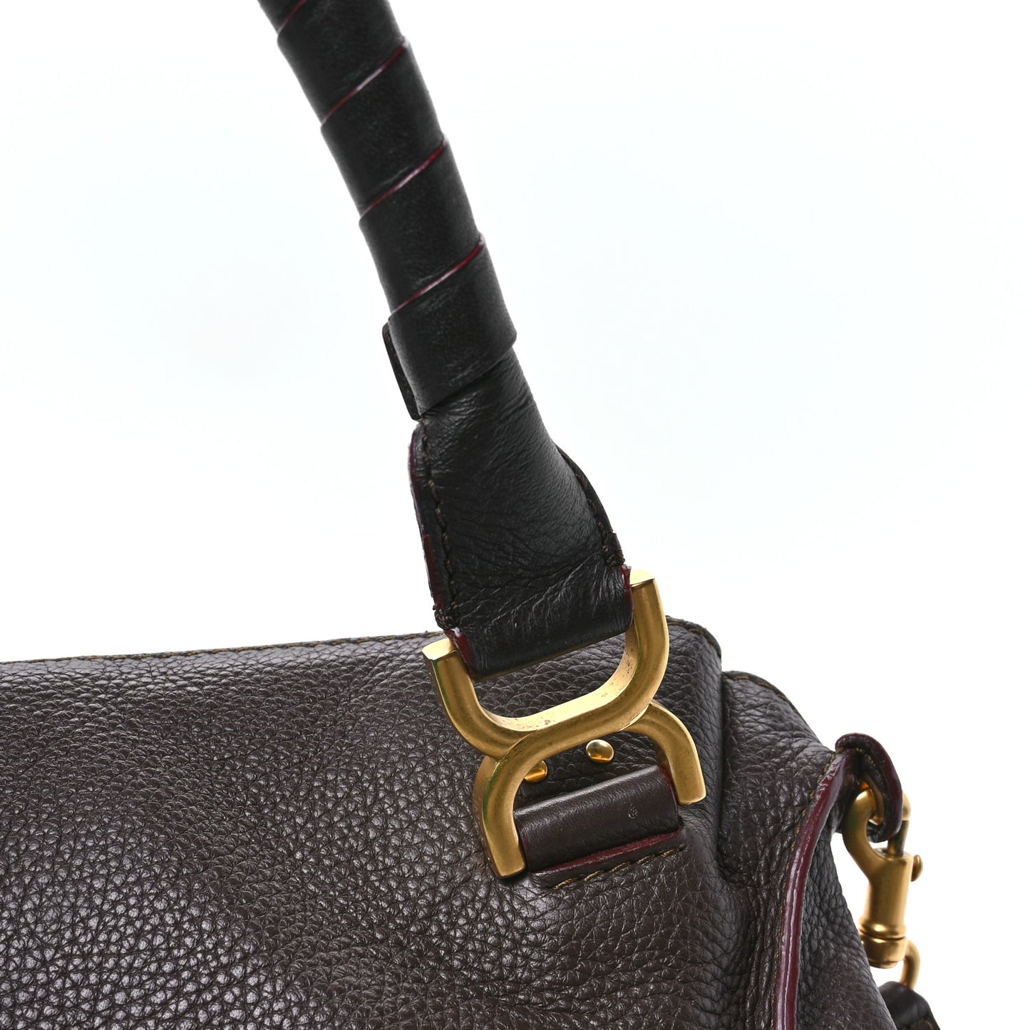Calfskin Medium Marcie Satchel Truffle