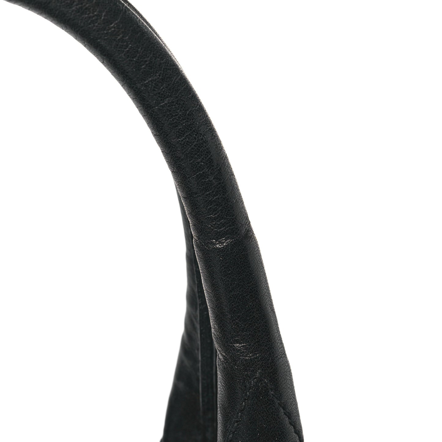 Calfskin Stitched CC Boston Black