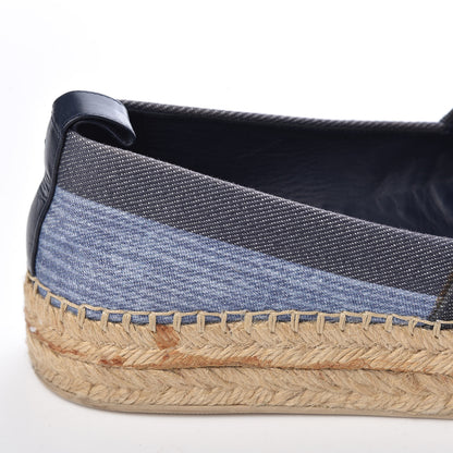 Louis Vuitton Canvas Blue Shore Espadrille Flats 38 Marine 19 of 19