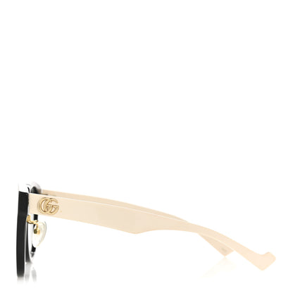 Gucci Acetate Square Frame Sunglasses GG1000SK Black White 3 of 8