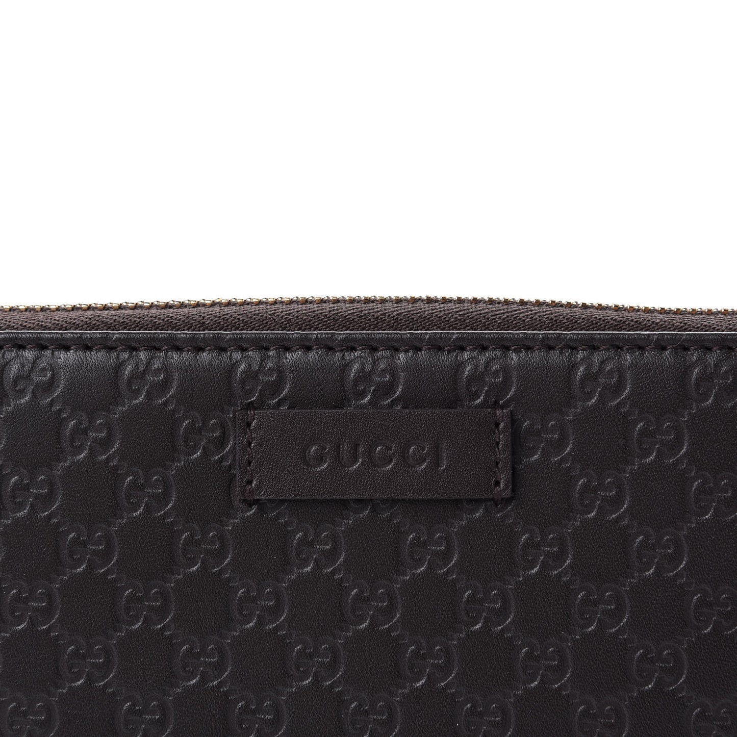 Microguccissima Zip Around Wallet Black
