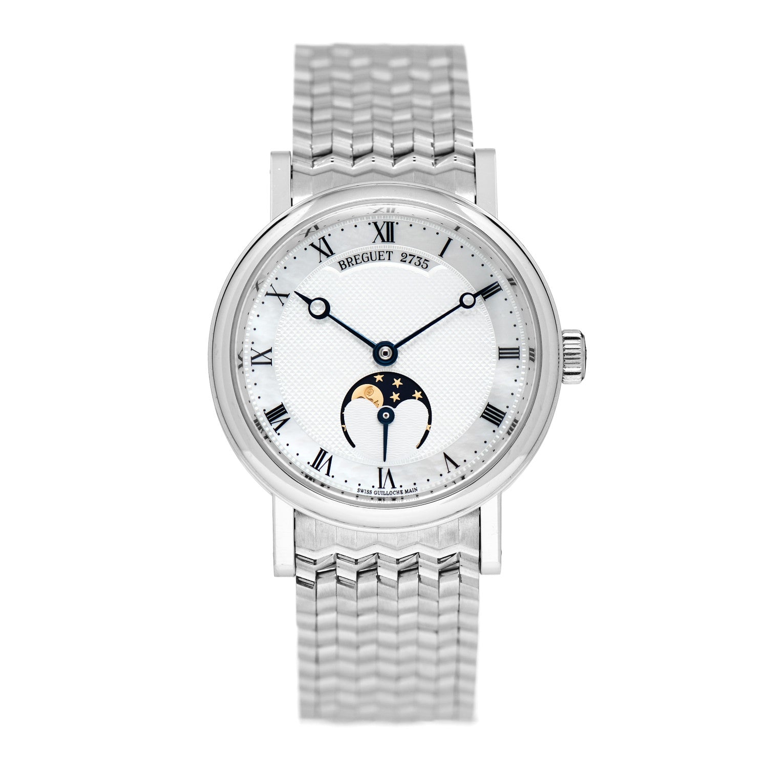 Breguet 18K White Gold 30mm Clasique Moonphase Automatic Watch 9087BB/52/BC0 1 of 5