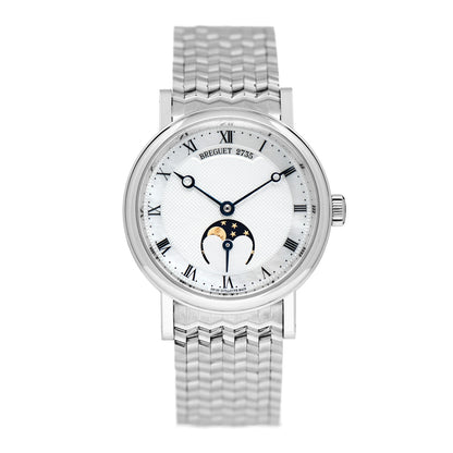 Breguet 18K White Gold 30mm Clasique Moonphase Automatic Watch 9087BB/52/BC0 1 of 5
