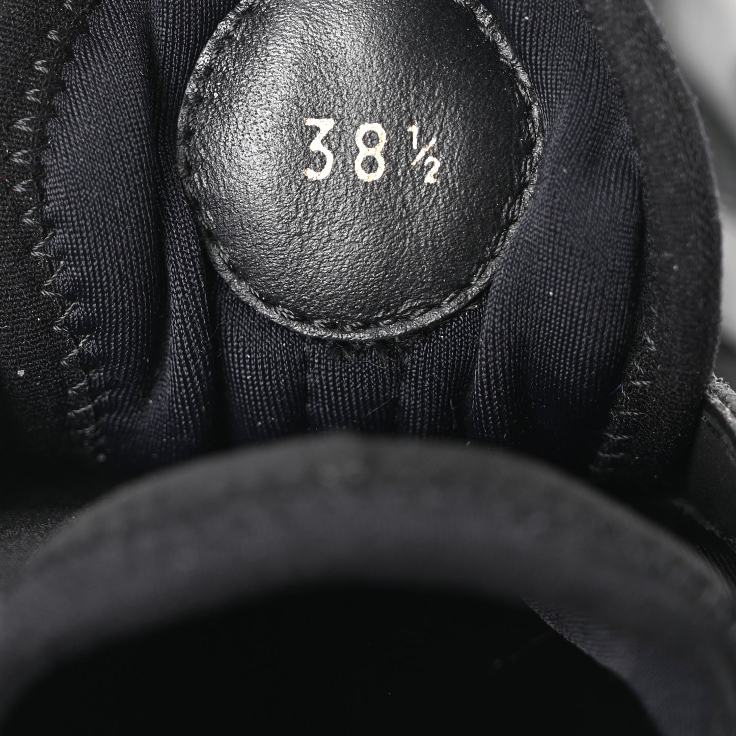 Calfskin Run Away Sneakers 38.5 Black