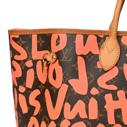 Louis Vuitton Monogram Graffiti Neverfull GM Orange 9 of 12