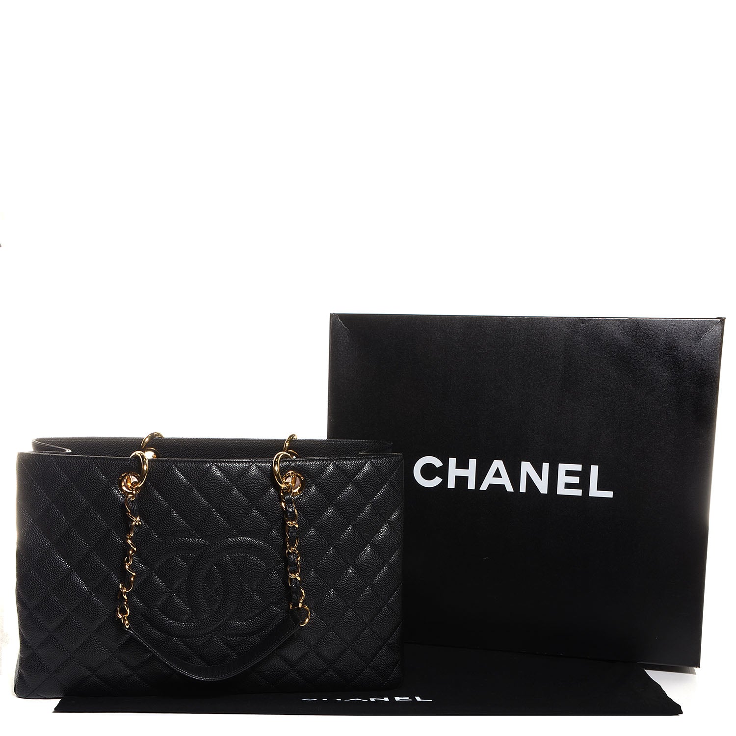 Chanel Caviar XL Grand Shopping Tote GST Black 4 of 8