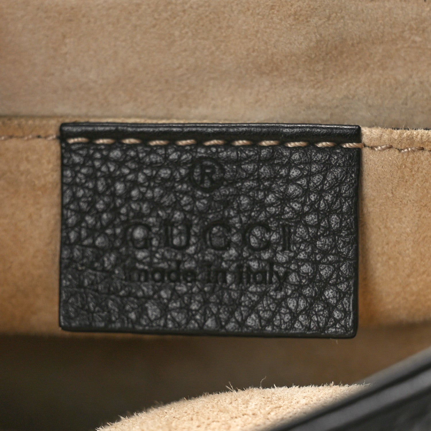 Gucci Pebbled Calfskin Small 1973 Chain Shoulder Bag Black 6 of 11