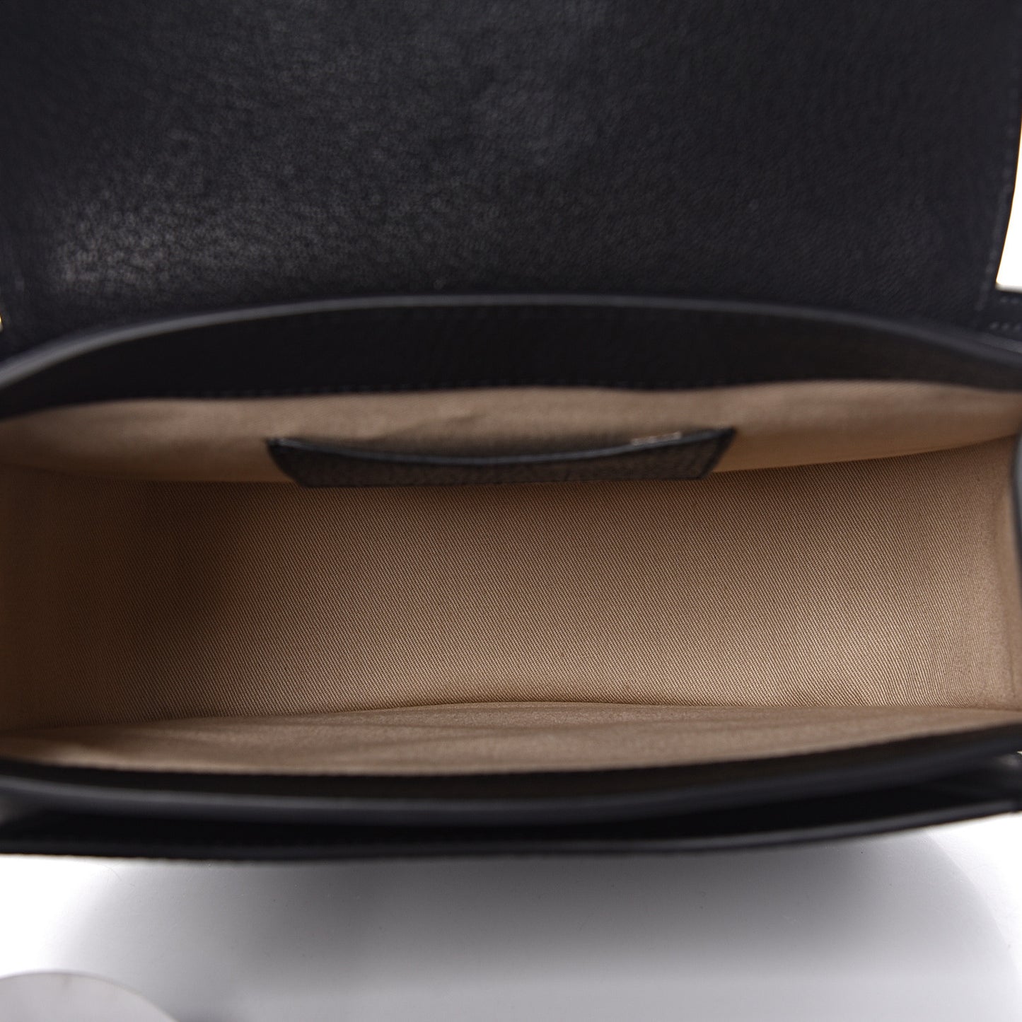 Grained Calfskin Large Tess Bag Black