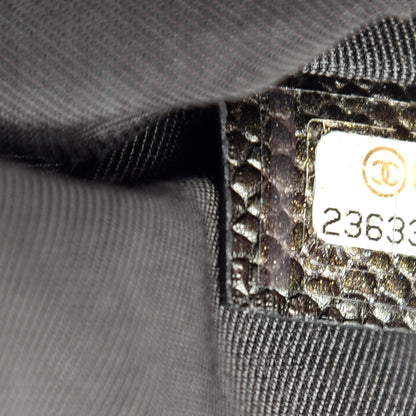 Chanel Caviar Quilted Large Cosmetic Case Dark Charcoal 7 of 7