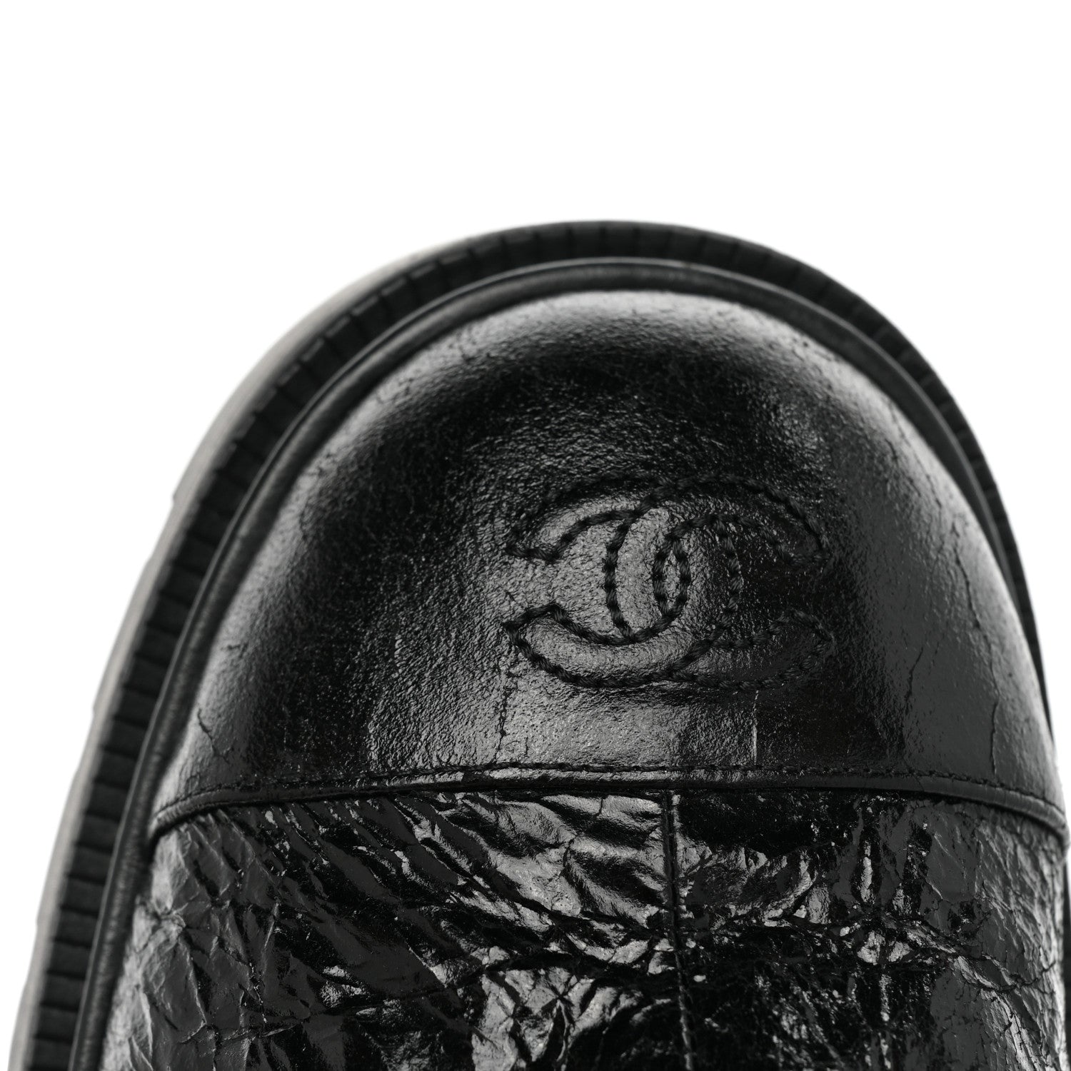 Chanel Lambskin Shearling Short Boots 40 Black 11 of 11