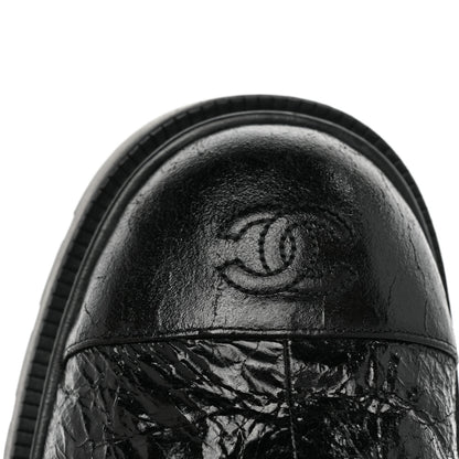 Chanel Lambskin Shearling Short Boots 40 Black 11 of 11