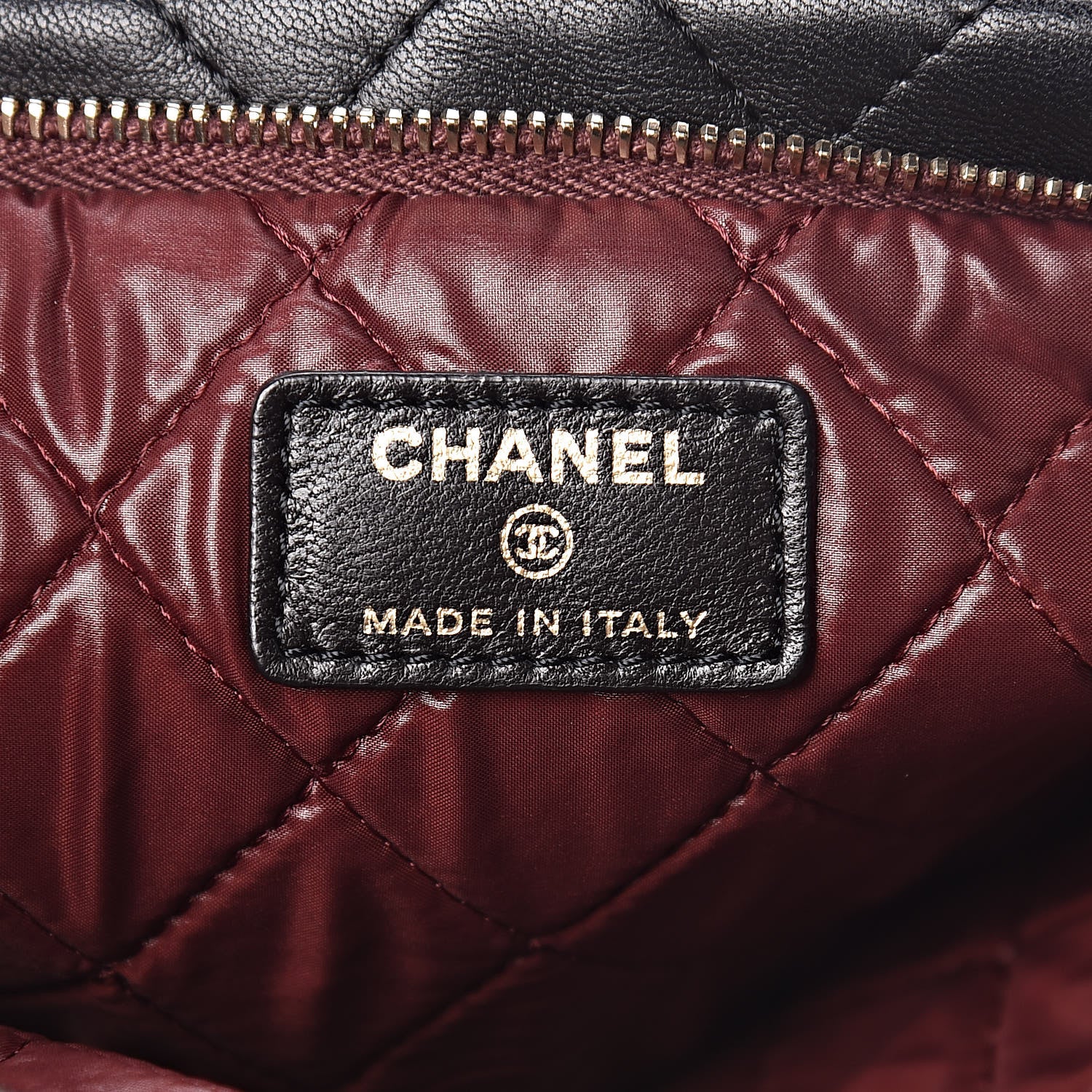 Chanel Lambskin Quilted CC Beauty Clutch Black 6 of 10