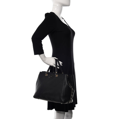 Chanel Bullskin Stitched Medium Shopping Bag Black 2 of 11