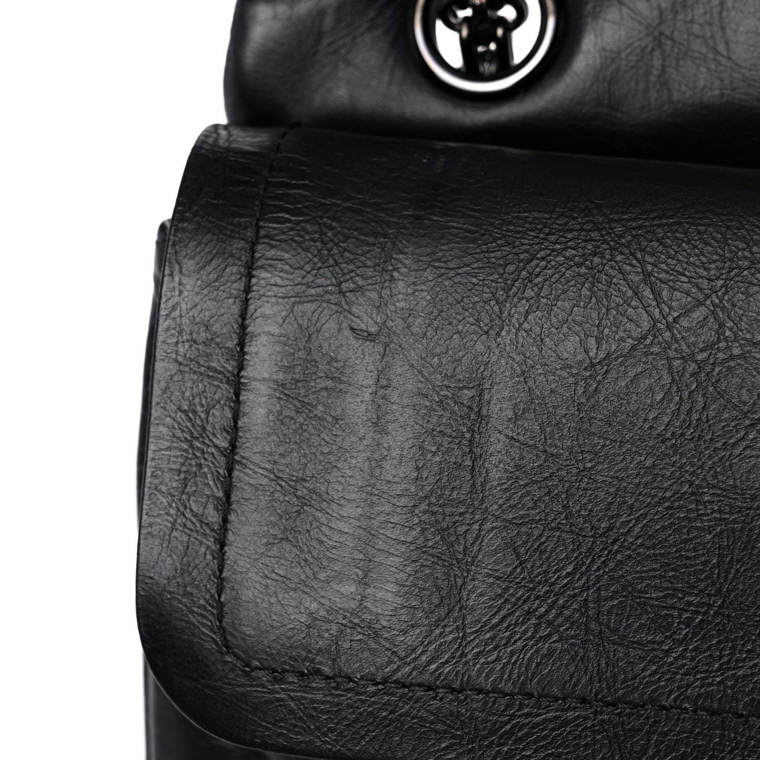Chanel Aged Calfskin Chevron Quilted 2.55 Reissue 226 So Black 15 of 18