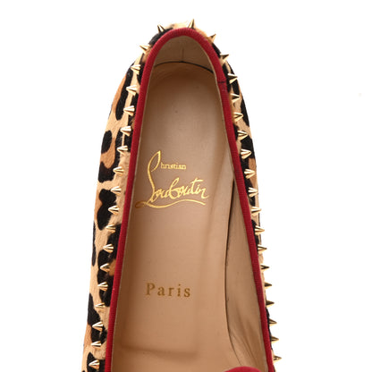 Christian Louboutin Pony Hair Safari Mi Corozon Loafers 41 Brown 5 of 11