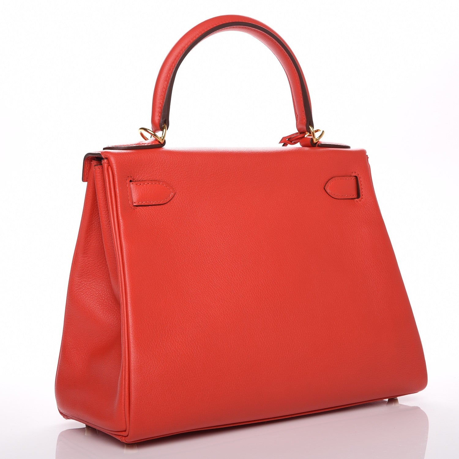 Hermes Evercolor Kelly Retourne 28 Rouge Tomate 3 of 28