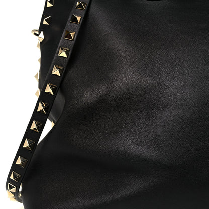 Valentino Garavani Vitello Rockstud Dome Satchel Black 21 of 23