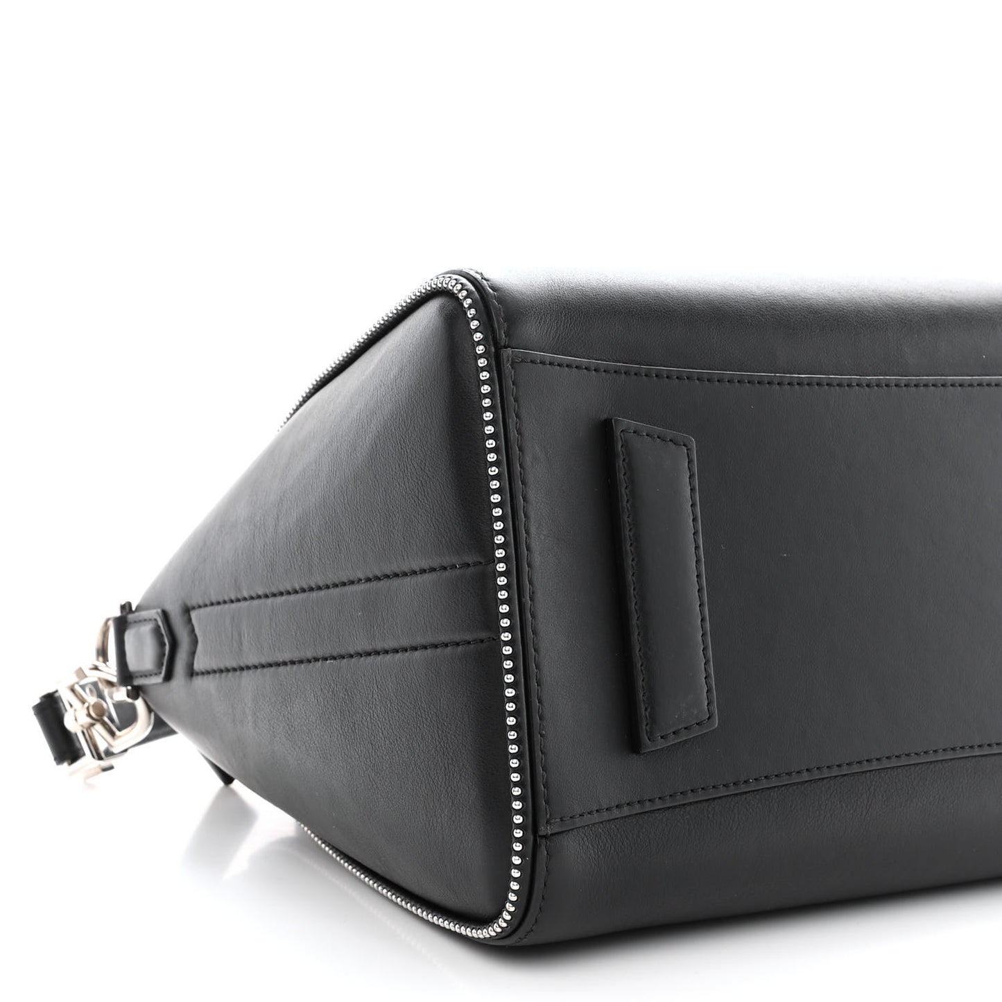 Shiny Lord Calfskin Studded Small Antigona Black