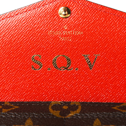Louis Vuitton Monogram Sarah Wallet NM Coquelicot 6 of 7
