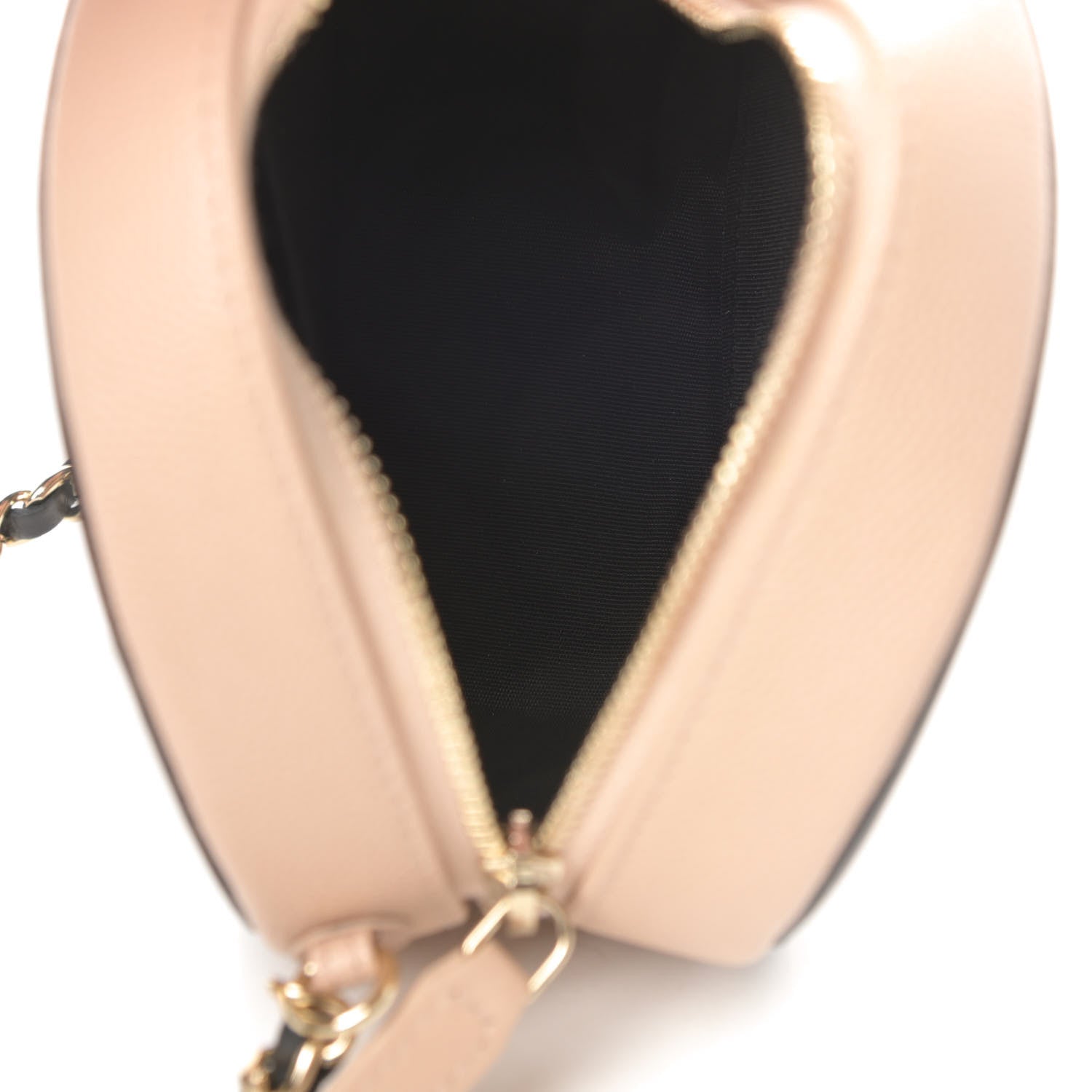 Chanel Caviar Quilted Round Filigree Crossbody Beige Black 5 of 11