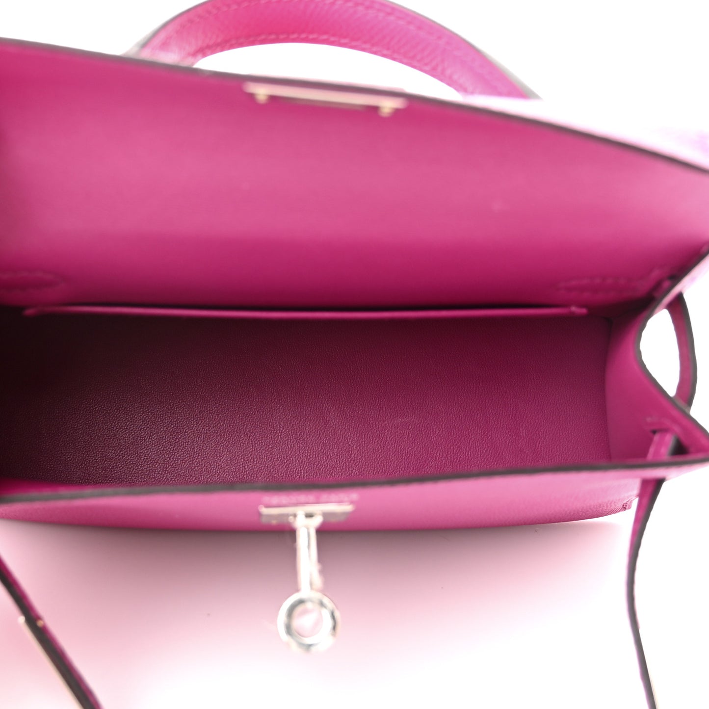 Epsom Mini Kelly Sellier 20 Rose Pourpre
