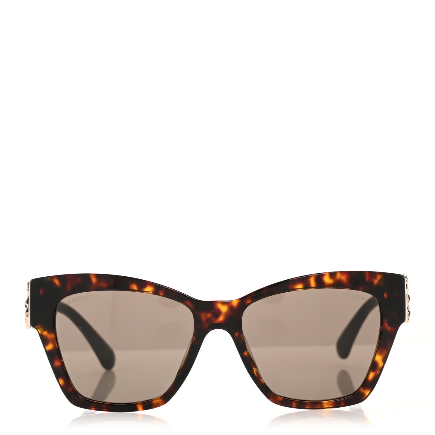 Acetate Lambskin CC Sunglasses 5456-Q-A Tortoise