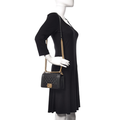 Chanel Caviar Quilted Small Boy Flap Black 2 of 9