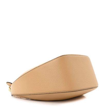 Valentino Garavani Grainy Calfskin Small Vlogo Moon Hobo Bag Cappuccino 4 of 9