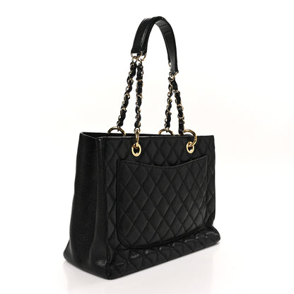 Chanel Caviar Quilted Grand Shopping Tote GST Black 3 of 10