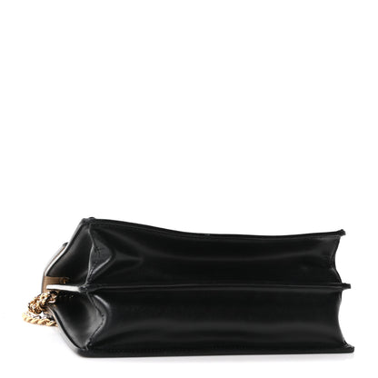 Fendi Vitello Liberty Bi-Color FF 1974 Embossed Chain Strap Kan U Shoulder Bag Black Maya 4 of 10