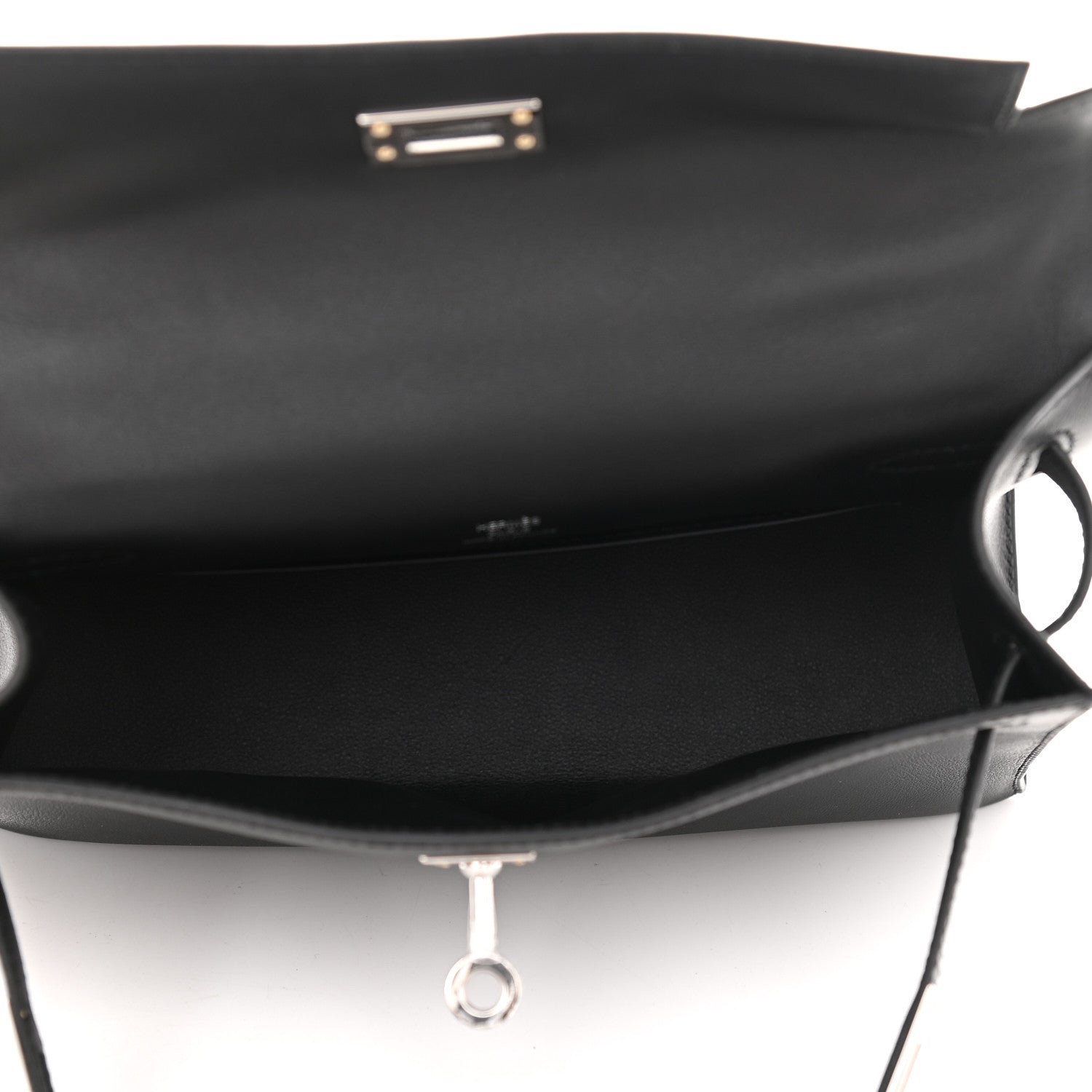 Hermes Swift Kelly Pochette Clutch Black 5 of 9
