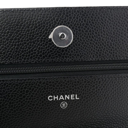 Chanel Caviar Quilted Wallet on Chain WOC Black 6 of 11