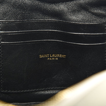 Saint Laurent Grain De Poudre Matelasse Monogram Mini Lou Camera Bag Crema Soft 5 of 11